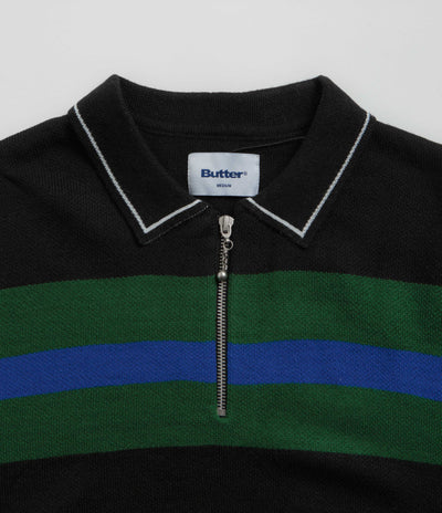 Butter Goods Polo Knit Sweatshirt - Black