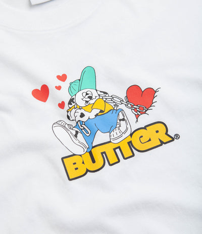 Butter Goods Puppy Love Logo T-Shirt - White