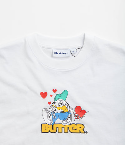 Butter Goods Puppy Love Logo T-Shirt - White