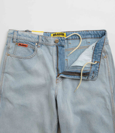 Butter Goods Relaxed Jeans - Light Blue / Orange