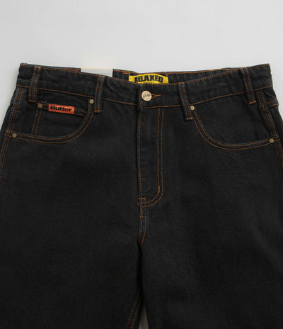 Butter Goods Relaxed Jeans - Washed Black / Black