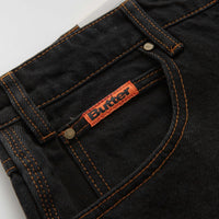 Butter Goods Relaxed Jeans - Washed Black / Black thumbnail