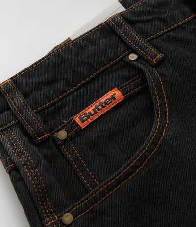 Butter Goods Relaxed Jeans - Washed Black / Black