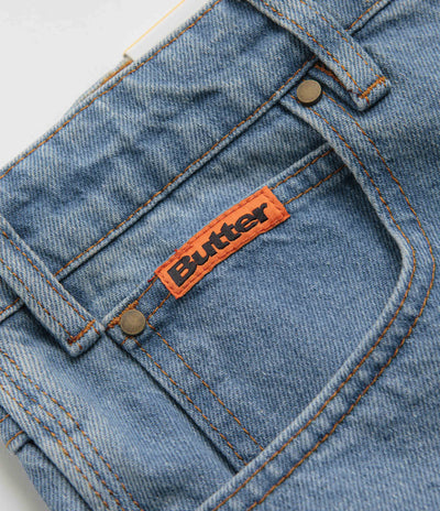 Butter Goods Relaxed Jeans - Washed Indigo / Indigo