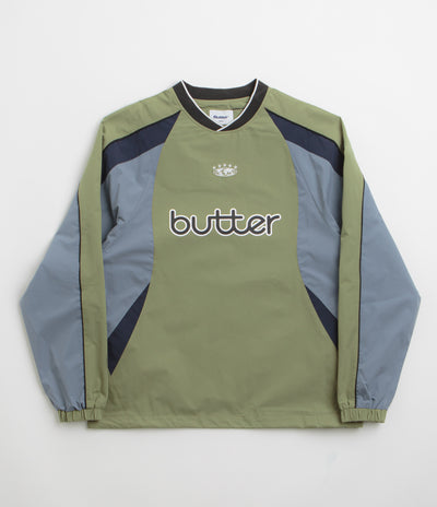 Butter Goods Ridge Sport Crewneck Sweatshirt - Sage