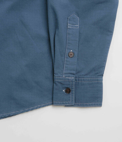 Butter Goods Ripstop Button Up Shirt - Work Blue