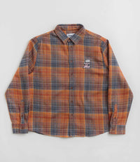 Butter Goods Rodent Flannel Shirt - Rust / Navy