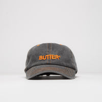 Butter Goods Rounded Logo Cap - Black / Orange thumbnail