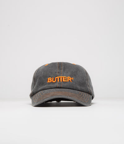 Butter Goods Rounded Logo Cap - Black / Orange