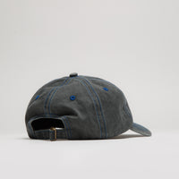 Butter Goods Rounded Logo Cap - Washed Black / Blue thumbnail