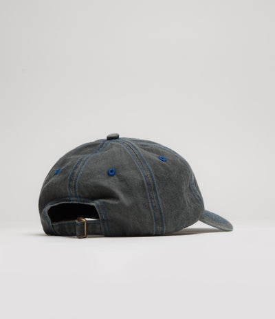 Butter Goods Rounded Logo Cap - Washed Black / Blue