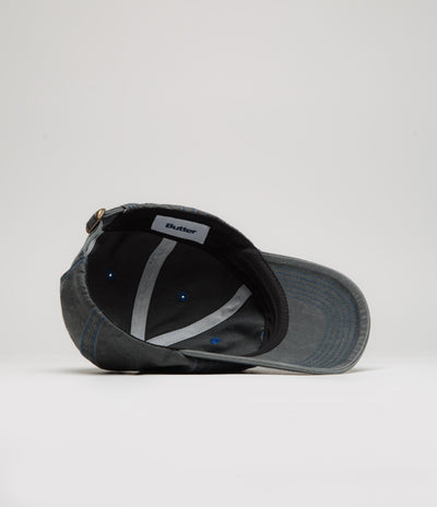 Butter Goods Rounded Logo Cap - Washed Black / Blue