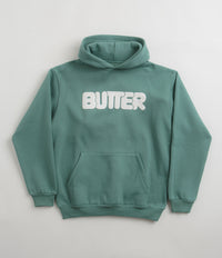 Butter Goods Rounded Logo Hoodie - Jungle Wood