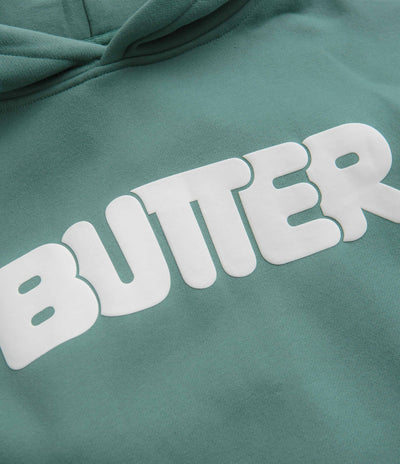 Butter Goods Rounded Logo Hoodie - Jungle Wood