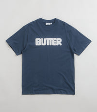 Butter Goods Rounded Logo T-Shirt - Denim