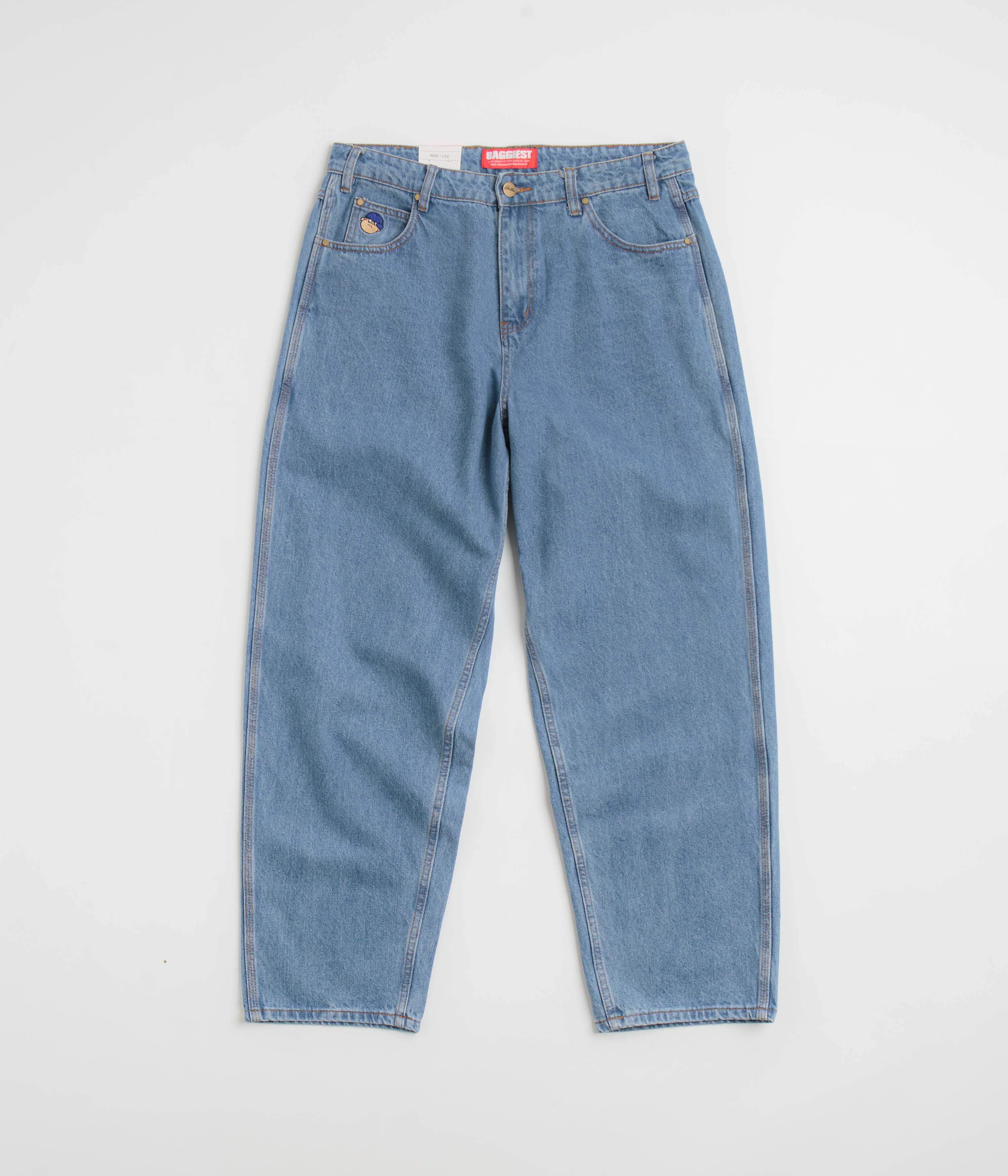 Butter Goods Santosuosso Denim Pants - Washed Blue | Flatspot