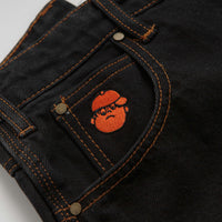 Butter Goods Santosuosso Jeans - Washed Black / Orange thumbnail