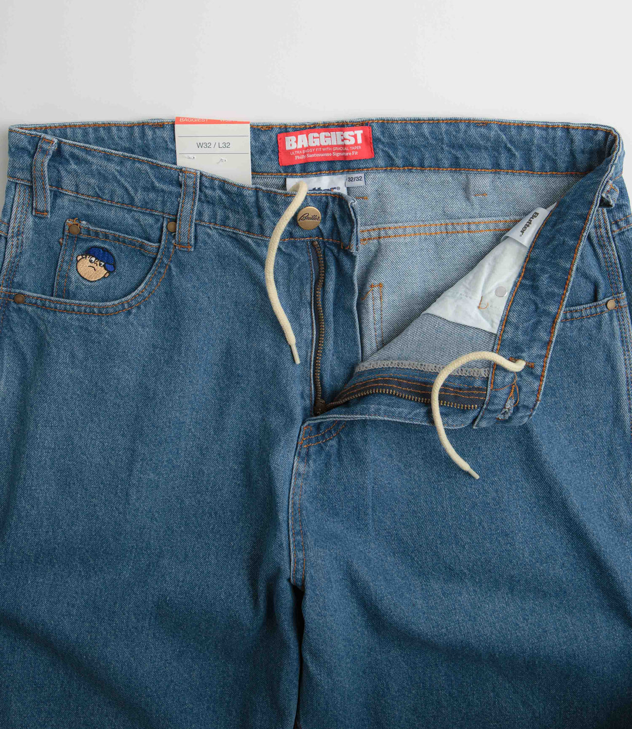 Butter Goods Santosuosso Jeans - Washed Indigo / Blue / Blue