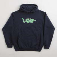 Butter Goods Scratch Applique Hoodie - Deep Navy thumbnail