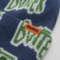 Butter Goods Sketch Cuff Beanie - Navy thumbnail