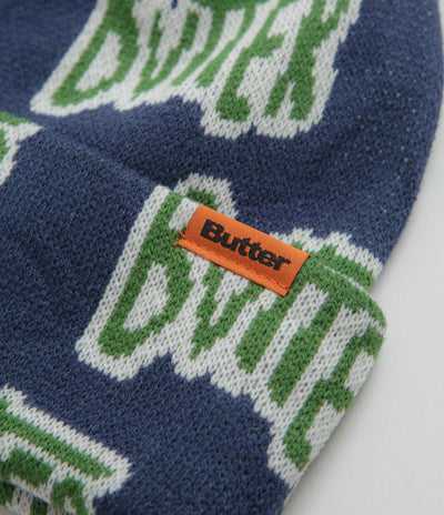 Butter Goods Sketch Cuff Beanie - Navy