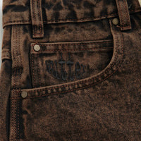 Butter Goods Spider Denim Shorts - Acid Brown thumbnail