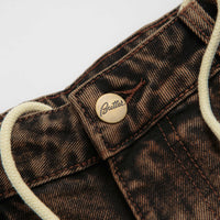 Butter Goods Spider Denim Shorts - Acid Brown thumbnail