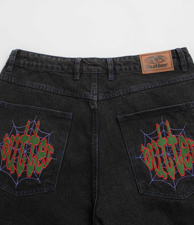 Butter Goods Spider Jeans - Washed Black