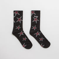 Butter Goods Star Socks - Black thumbnail