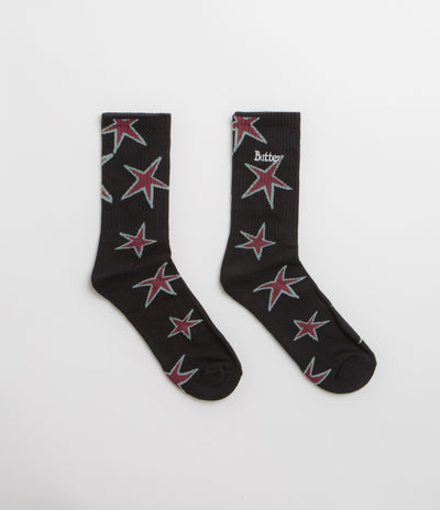 Butter Goods Star Socks - Black