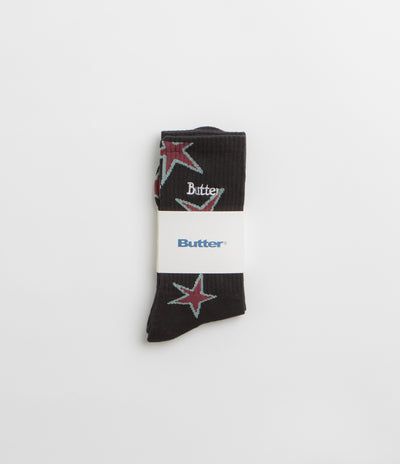 Butter Goods Star Socks - Black