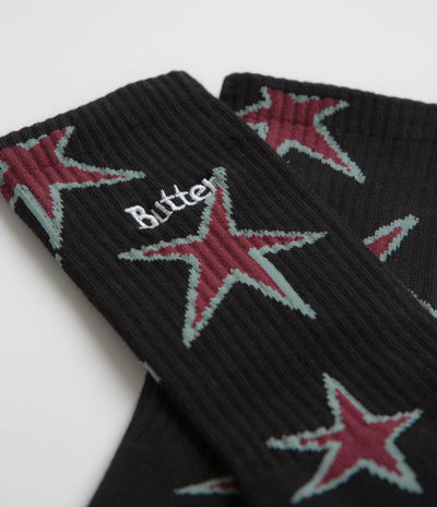 Butter Goods Star Socks - Black