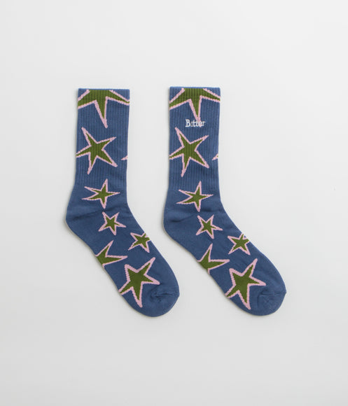 Butter Goods Star Socks - Prussian