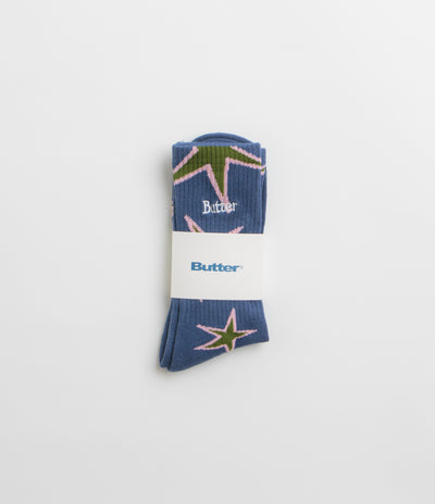 Butter Goods Star Socks - Prussian