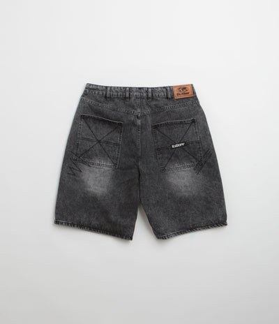 Butter Goods Stitch Denim Shorts - Distressed Grey