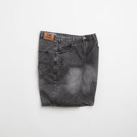 Butter Goods Stitch Denim Shorts - Distressed Grey thumbnail