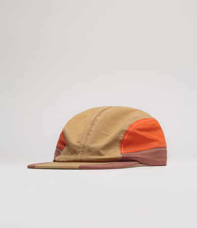 Butter Goods Stream 4 Panel Cap - Khaki / Citrus