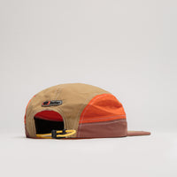 Butter Goods Stream 4 Panel Cap - Khaki / Citrus thumbnail