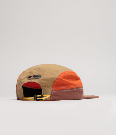 Butter Goods Stream 4 Panel Cap - Khaki / Citrus