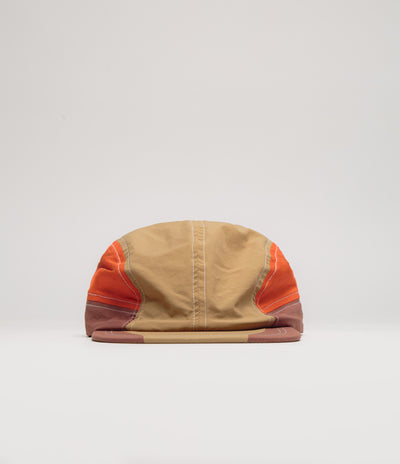 Butter Goods Stream 4 Panel Cap - Khaki / Citrus