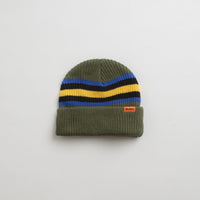 Butter Goods Stripe Cuff Beanie - Green thumbnail