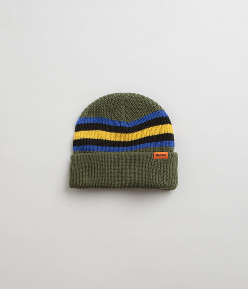 Butter Goods Stripe Cuff Beanie - Green