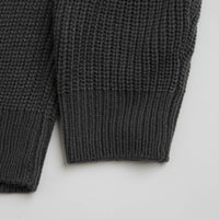 Butter Goods Stripe Knitted Sweatshirt - Charcoal thumbnail