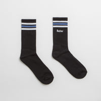 Butter Goods Stripe Socks - Black thumbnail