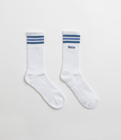 Butter Goods Stripe Socks - White