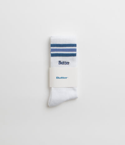 Butter Goods Stripe Socks - White