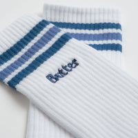 Butter Goods Stripe Socks - White thumbnail