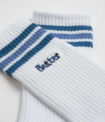 Butter Goods Stripe Socks - White