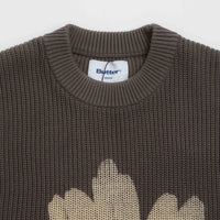 Butter Goods Sunflower Knit Sweatshirt - Charcoal thumbnail