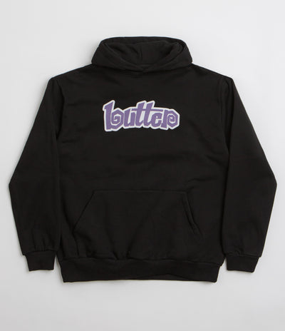 Butter Goods Swirl Hoodie - Black / Purple